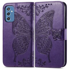 Чехол UniCase Butterfly Pattern для Samsung Galaxy M52 (M526) - Purple
