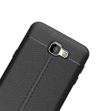 Защитный чехол Deexe Leather Cover для Samsung Galaxy J5 Prime - Black