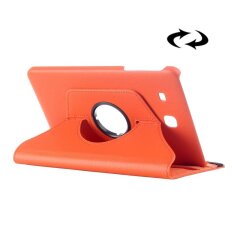 Вращающийся чехол Deexe Rotation для Samsung Galaxy Tab E 9.6 (T560/561) - Orange