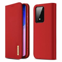 Шкіряний чохол DUX DUCIS Wish Series для Samsung Galaxy S20 Ultra (G988) - Red