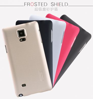 Пластиковая накладка Nillkin Super Frosted Shield для Samsung Note 4 (N910) - Gold
