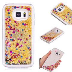 Силіконова накладка Deexe Fashion Glitter для Samsung Galaxy S7 (G930), Золотий