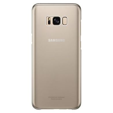 Пластиковый чехол Clear Cover для Samsung Galaxy S8 Plus (G955) EF-QG955CFEGRU - Gold