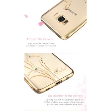 Пластиковый чехол KINGXBAR Diamond Series для Samsung Galaxy S8 Plus (G955) - Flower Pattern