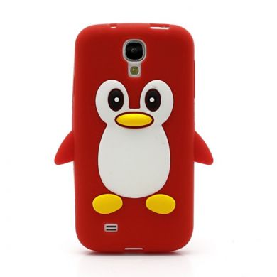 Силиконовая накладка Deexe Penguin Series для Samsung Galaxy S4 (i9500) - Red