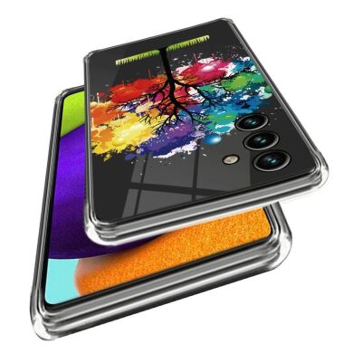 Силиконовый (TPU) чехол Deexe Pretty Glossy для Samsung Galaxy A35 (A356) - Colorful Tree