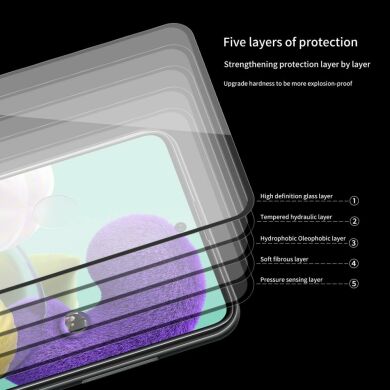 Защитное стекло HAT PRINCE Full Glue Cover для Samsung Galaxy A51 (А515) - Black