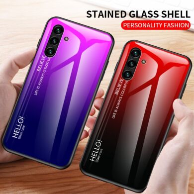 Защитный чехол Deexe Gradient Color для Samsung Galaxy A13 5G - Red