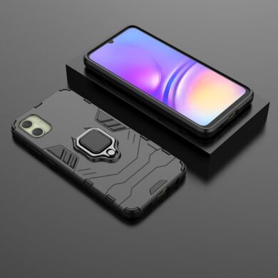 Защитный чехол Deexe Hybrid Case для Samsung Galaxy A05 (A055) - Black