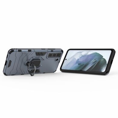 Защитный чехол Deexe Hybrid Case для Samsung Galaxy S21 FE (G990) - Blue