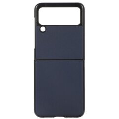 Защитный чехол Deexe Leather Case для Samsung Galaxy Flip 3 - Blue