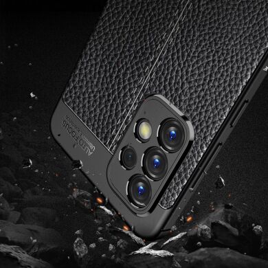 Защитный чехол Deexe Leather Cover для Samsung Galaxy A33 - Black