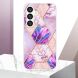 Защитный чехол Deexe Marble Pattern для Samsung Galaxy S24 Plus - White / Pink. Фото 5 из 6