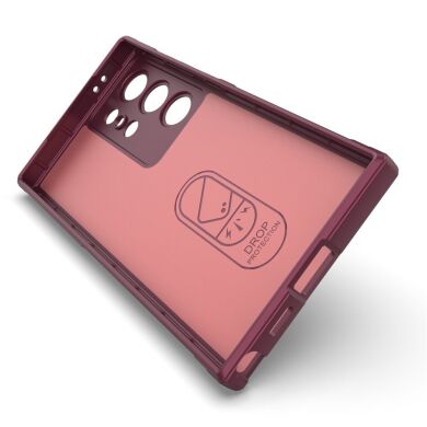 Защитный чехол Deexe Terra Case для Samsung Galaxy S24 Ultra - Wine Red