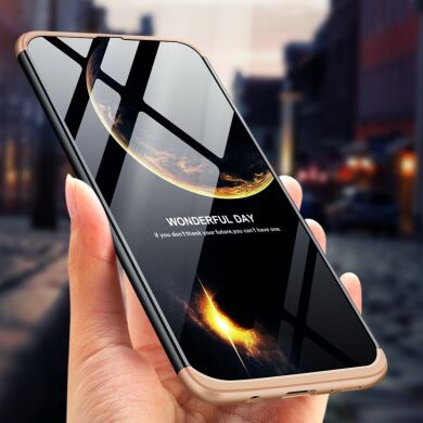 Защитный чехол GKK Double Dip Case для Samsung Galaxy M30 (M305) / A40s - Black / Gold