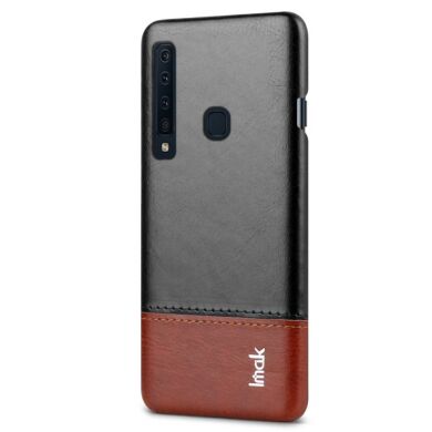 Защитный чехол IMAK Leather Series для Samsung Galaxy A9 2018 (A920) - Black / Brown