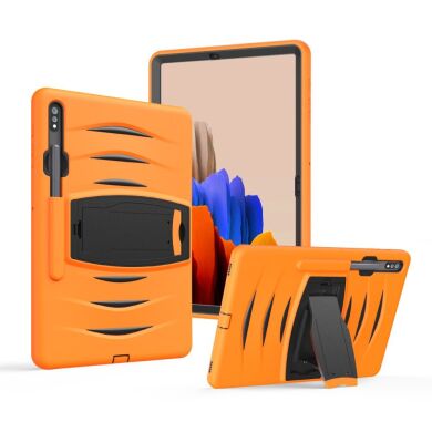 Защитный чехол UniCase Bravo Series для Samsung Galaxy Tab S7 Plus (T970/975) / S8 Plus (T800/806) - Orange