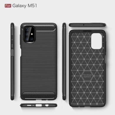 Защитный чехол UniCase Carbon для Samsung Galaxy M51 (M515) - Black