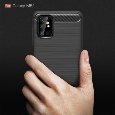 Защитный чехол UniCase Carbon для Samsung Galaxy M51 (M515) - Black