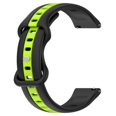 Ремешок Deexe Sport Strap для часов с шириной крепления 20мм - Black / Lime