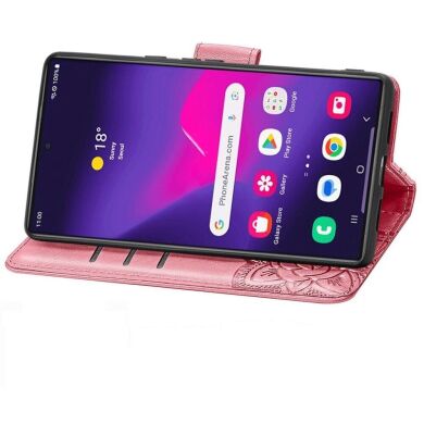 Чехол UniCase Butterfly Pattern для Samsung Galaxy S24 Ultra - Pink