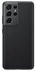 Чехол Leather Cover для Samsung Galaxy S21 Ultra (G998) EF-VG998LBEGRU - Black