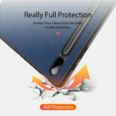 Чехол DUX DUCIS Domo Series для Samsung Galaxy Tab S7 FE (T730/T736) / Tab S7 Plus (T970/975) / Tab S8 Plus - Blue