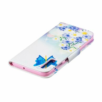 Чехол-книжка Deexe Color Wallet для Samsung Galaxy A50 (A505) / A30s (A307) / A50s (A507) - Butterfly and Flowers