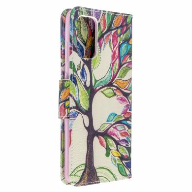 Чехол-книжка Deexe Color Wallet для Samsung Galaxy S20 Plus (G985) - Life Tree