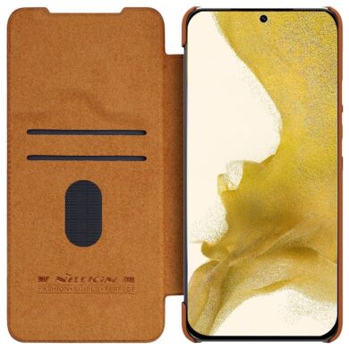 Чехол-книжка NILLKIN Qin Pro для Samsung Galaxy S23 Plus - Brown