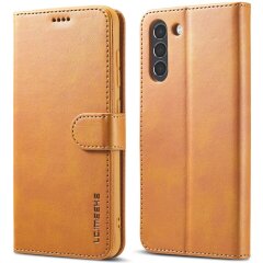 Чехол LC.IMEEKE Wallet Case для Samsung Galaxy S21 FE (G990) - Brown