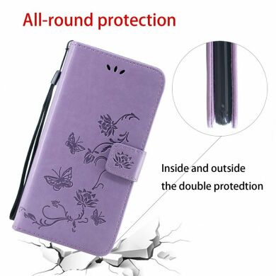 Чехол UniCase Butterfly Pattern для Samsung Galaxy A10s (A107) - Light Purple