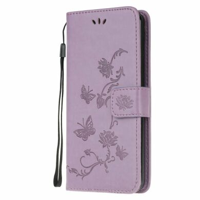 Чехол UniCase Butterfly Pattern для Samsung Galaxy A10s (A107) - Light Purple