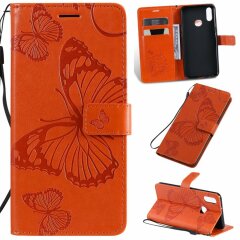 Чехол UniCase Butterfly Pattern для Samsung Galaxy A10s (A107) - Orange