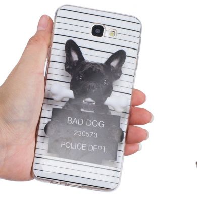 Силиконовый чехол Deexe Life Style для Samsung Galaxy J5 Prime - Bad Dog