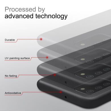 Пластиковый чехол NILLKIN Frosted Shield для Samsung Galaxy A02s (A025) - Black