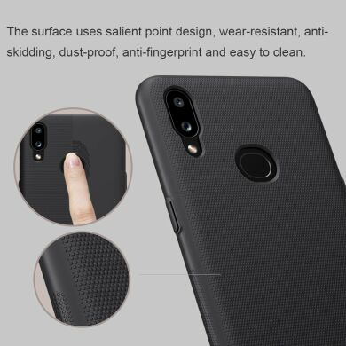 Пластиковый чехол NILLKIN Frosted Shield для Samsung Galaxy A10s (A107) - Black