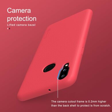 Пластиковый чехол NILLKIN Frosted Shield для Samsung Galaxy A10s (A107) - Red
