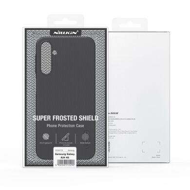 Пластиковый чехол NILLKIN Frosted Shield для Samsung Galaxy A24 (A245) - Black