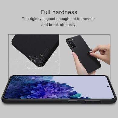 Пластиковый чехол NILLKIN Frosted Shield для Samsung Galaxy S21 Plus - Black