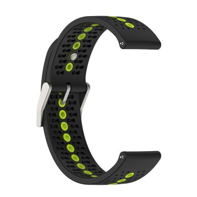 Ремешок Deexe Sport Style для часов с шириной крепления 22 мм - Black / Lime