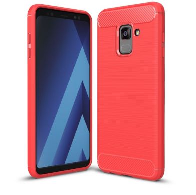 Защитный чехол UniCase Carbon для Samsung Galaxy A8 2018 (A530) - Red
