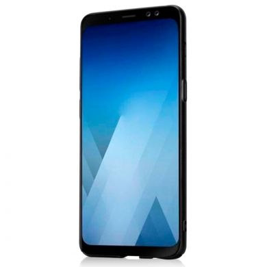 Пластиковый чехол LENUO Silky Touch для Samsung Galaxy A8+ 2018 (A730) - Black