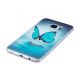 Силиконовый (TPU) чехол Deexe LumiCase Samsung Galaxy S7 edge (G935) - Blue Butterfly. Фото 4 из 7