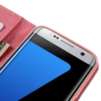 Чехол-книжка Deexe Color Wallet для Samsung Galaxy S7 edge (G935) - Keep Calm