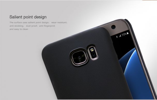 Накладка NILLKIN Frosted Shield для Samsung Galaxy S7 (G930) + пленка - Gold