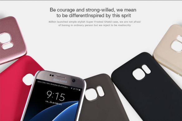 Накладка NILLKIN Frosted Shield для Samsung Galaxy S7 (G930) + пленка - Black