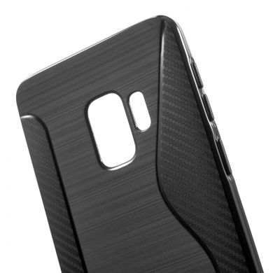 Силиконовый чехол Deexe S Line для Samsung Galaxy S9 (G960) - Black