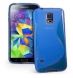 Силиконовая накладка Deexe S Line для Samsung Galaxy S5 (G900) - Blue. Фото 1 из 3
