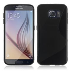 Силиконовая накладка Deexe S Line для Samsung Galaxy S6 (G920) - Black